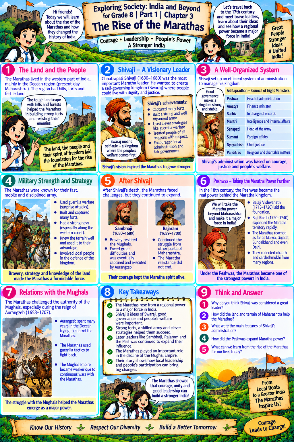 Chapter 3 comic — The Rise of the Marathas